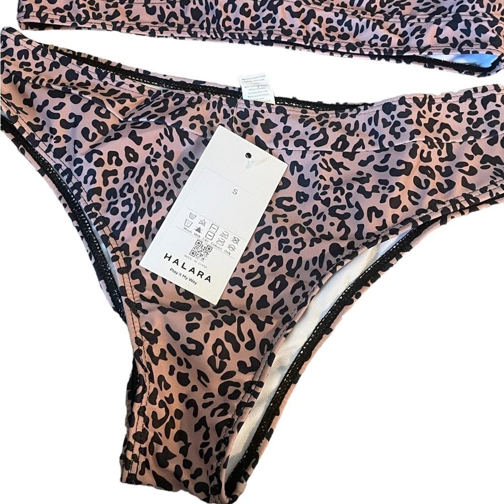 Halara Animal Print Bikini, Size Small, NWT - Picture 5 of 6